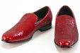 Fire Red Pearl Dress Loafer - Vamp, Toe, Outsole