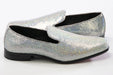 Silver Pearl Dress Loafer - Quarter, Heel