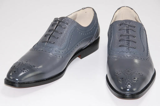 Gray Oxford Lace Dress Shoes Upper And Outsole