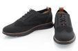 Men's Black And Brown Oxford Lace Dress Sneaker