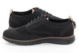 Men's Black And Brown Oxford Lace Dress Sneaker