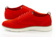 Men's White And Red Oxford Lace Dress Sneaker