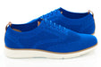 Men's White And Blue Oxford Lace Dress Sneaker