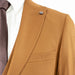 Men's Copper Brown 3-Piece Suit With Double-Breasted Vest