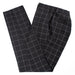 Men's Black Checked 3-Piece Tailored-Fit Suit - Pants