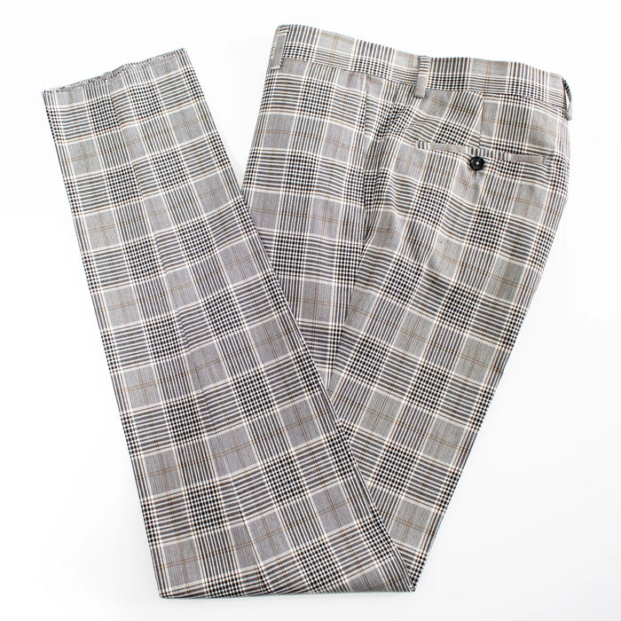 Gray Glen Check 3-Piece Regular-Fit Suit