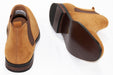 Camel Suede Chelsea Boot - Back And Sole