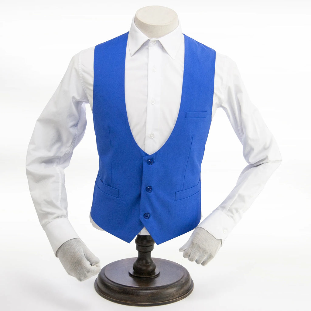 Royal Blue Tie and Vest