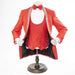 Men's Red 3-Piece Tuxedo With Rhinestones
