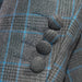 Men's Charcoal 3-Piece Modern-Fit Suit Cuffs