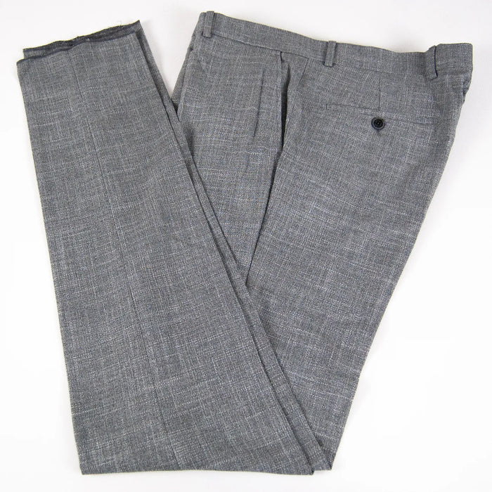 Dark Gray and Blue Checked Designer 3-Piece Suit