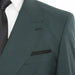 Men's Green Double-Breasted 2-Piece Suit - Peak Lapel