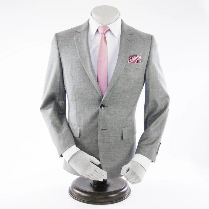 Gray Classic European 2-Piece Slim-Fit Suit