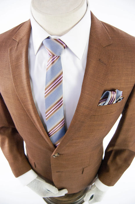 Rust Classic European 2-Piece Slim-Fit Suit
