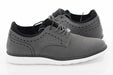 Men's Gray Open Lace Dress Sneaker With Quarter Broguing