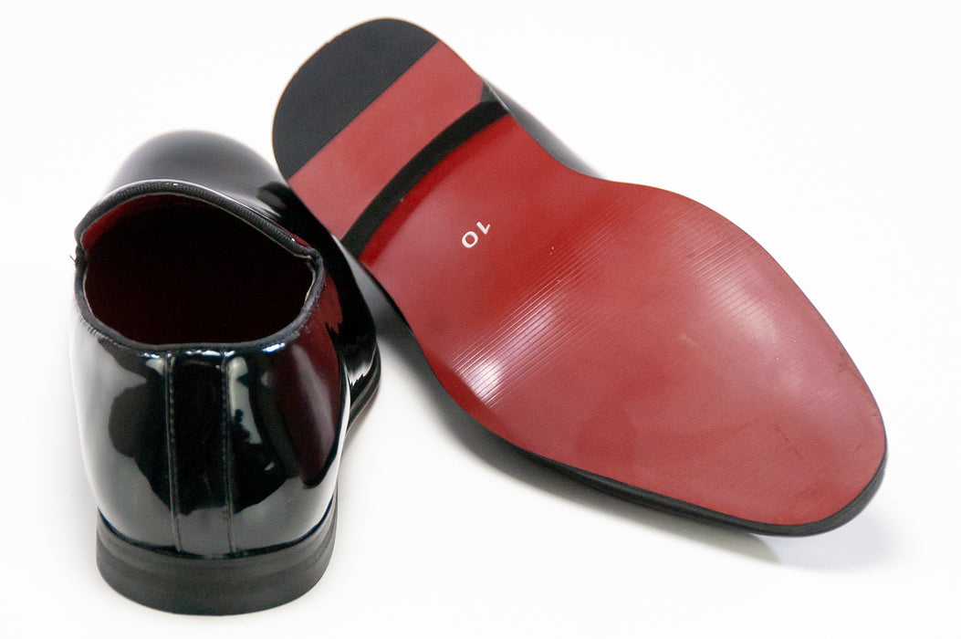 Black Patent Leather Slip-On Dress Loafer