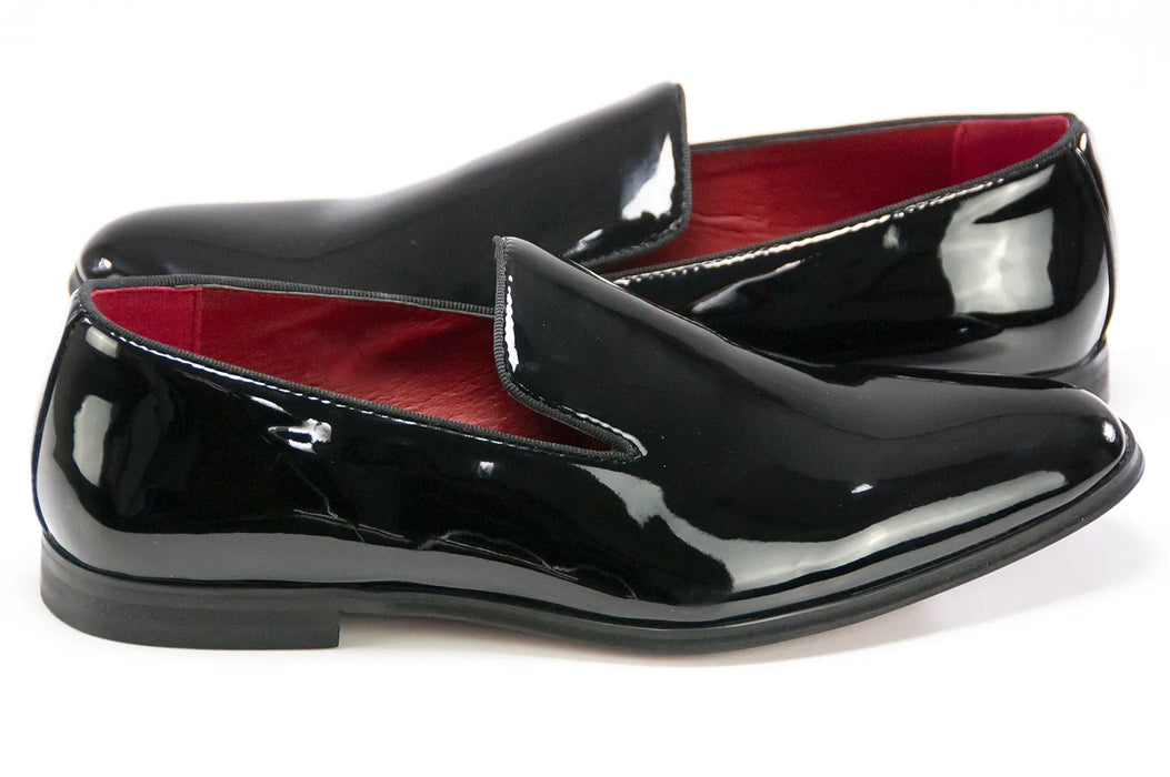 Black Patent Leather Slip-On Dress Loafer