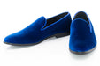 Men's Blue Velvet Slip-On Loafer