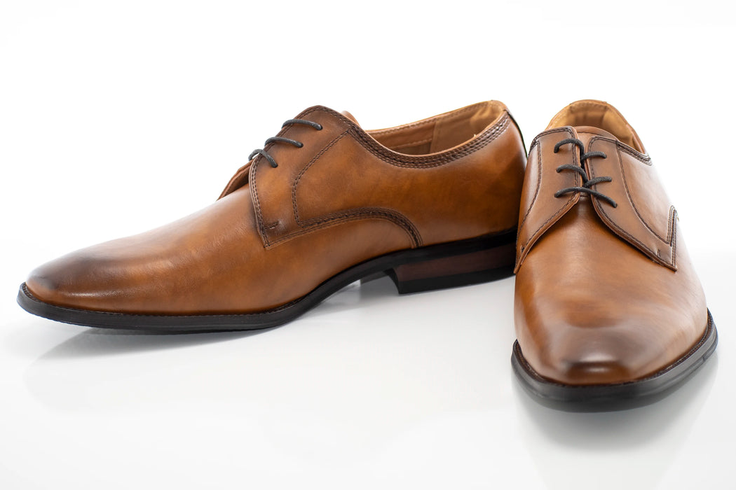 Men's Brown Leather Derby Lace Dress Shoe