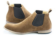 Men's Camel Brown Suede Leather Chelsea Boot