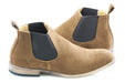 Men's Camel Brown Suede Leather Chelsea Boot