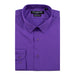 Men's Purple Stretch Regular-Fit Dress Shirt
