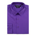 Men's Purple Stretch Slim-Fit Dress Shirt