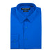 Men's Royal Blue Stretch Slim-Fit Dress Shirt