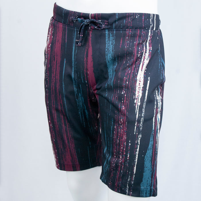 Black Splash Patterned Shorts