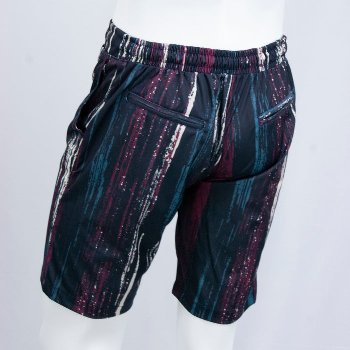 Black Splash Patterned Shorts