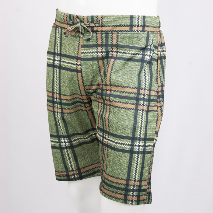 Green Plaid Shorts