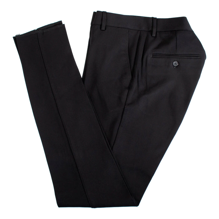 Black Stretch Fabric Ultra Slim-Fit Dress Pants