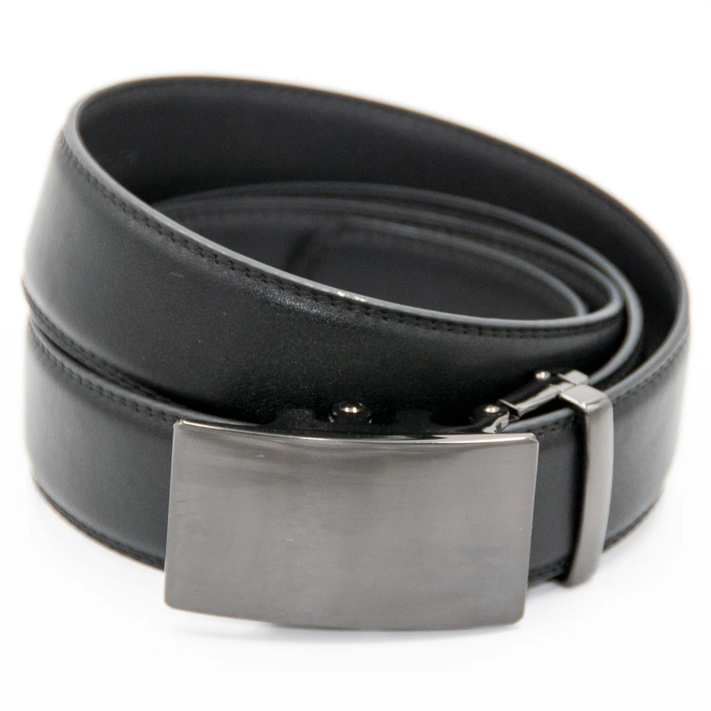 Solid Gunmetal Fashion Belt Buckle O/S / Gray