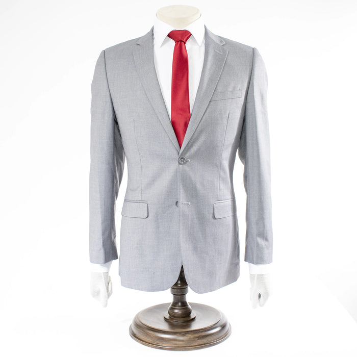 Luther Light Gray 2-Piece Tailored-Fit Suit - Front Button Closure