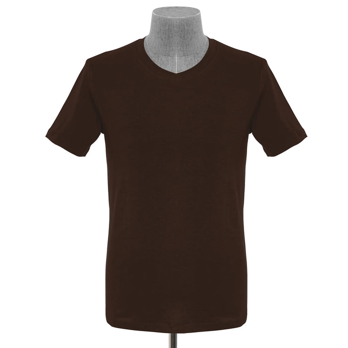 Coffee Brown V-Neck Shirt