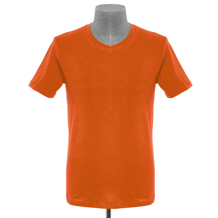 Orange V-Neck Shirt