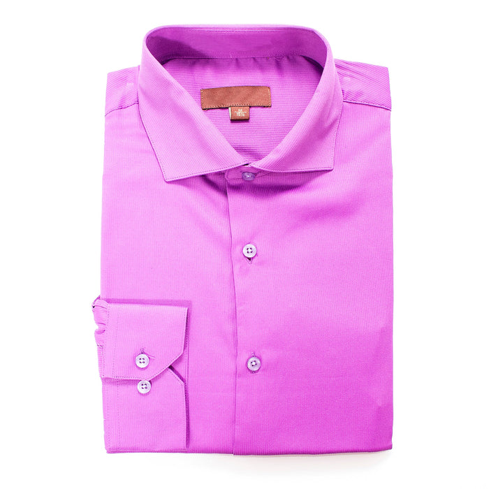 Fuchsia Regular-Fit Dress Shirt