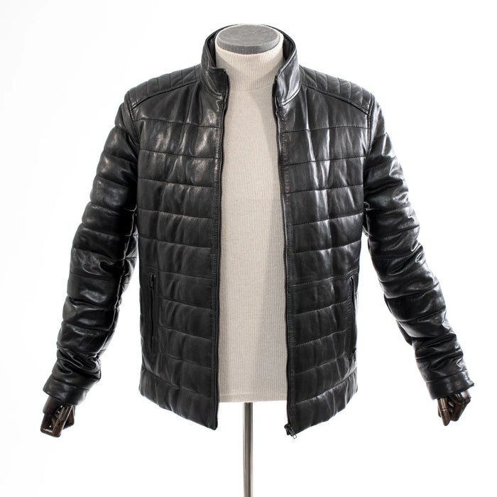 Black Regular-Fit Bridger Leather Jacket