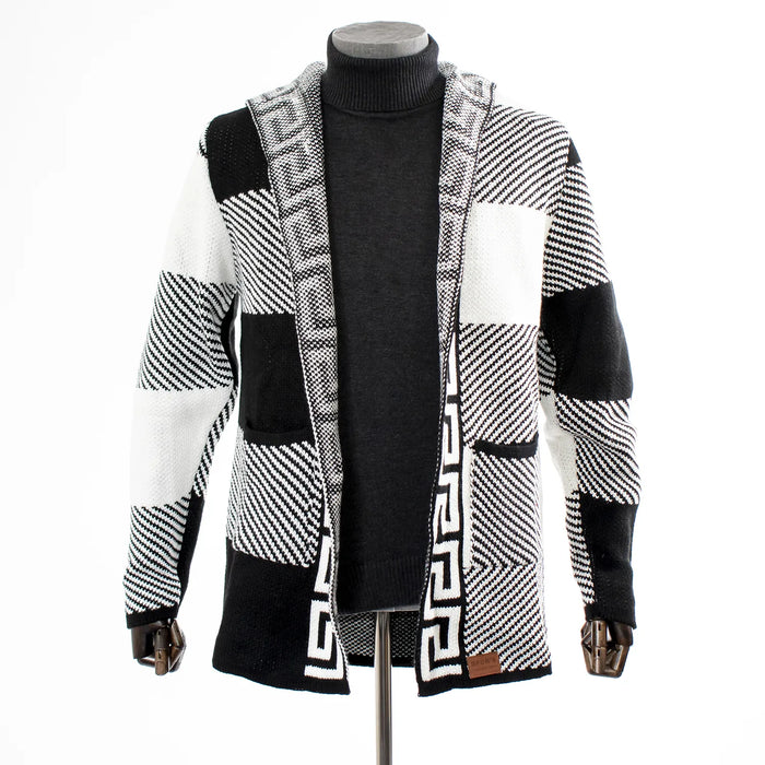 Black Grecian Regular-Fit Cardigan