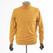 Men's Mustard Yellow Long Sleeved Turtleneck Sweater - Ribbed Cuffs and Neck