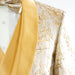 Men's Gold Floral Sparkling 3-Piece Tuxedo