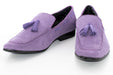 Men's Purple Suede Tasseled Loafer