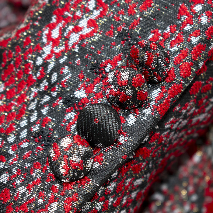 Red Snakeskin 3-Piece Tailored-Fit Tuxedo