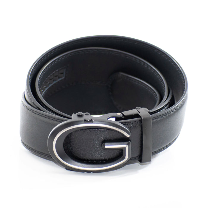 Men's Black And Silver G Gee Belt Buckle