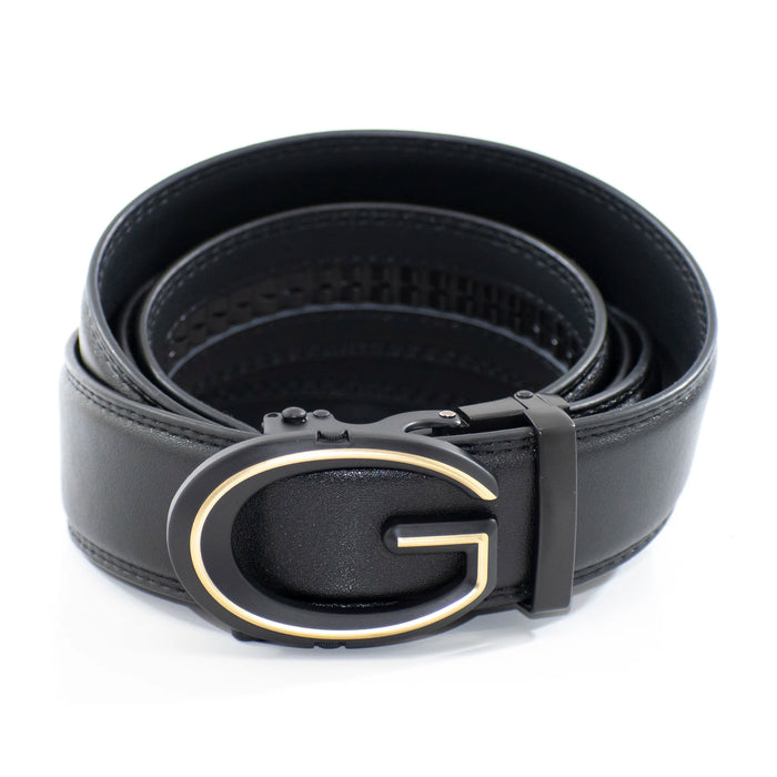 Men's Black And Gold G Gee Belt Buckle
