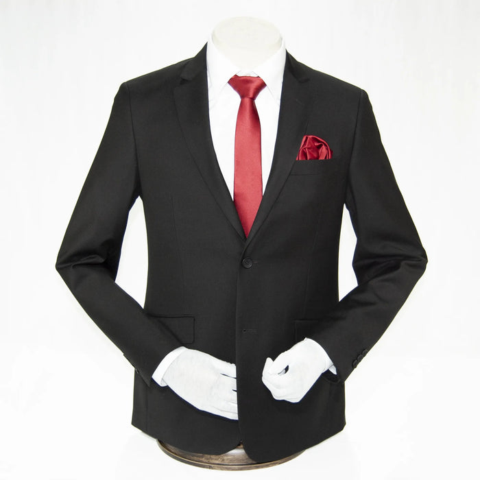 Black Premium 2-Piece European Modern-Fit Suit