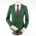 Men's Green 2-Piece Slim Fit Suit