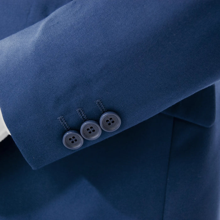 French Blue Premium 2-Piece European Slim-Fit Suit