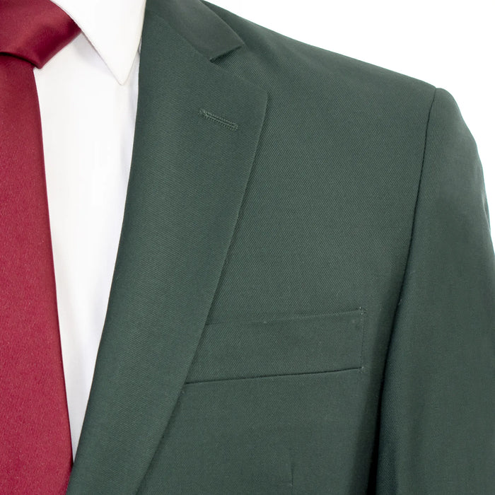 Hunter Green Premium 2-Piece European Modern-Fit Suit