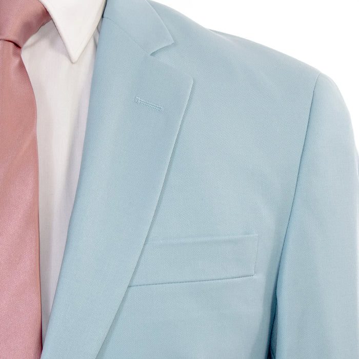 Baby Blue Premium 2-Piece European Modern-Fit Suit